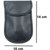 Hurtel Apsaugos nuo vagystės automobilio raktelių dėklas blokuoja radijo bangas Keyless Faraday Box dangtelis Faraday narvas 14 cm su 10 cm juodu