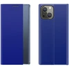 Hurtel Atverčiamas dėklas iPhone 13 su langu – mėlynas