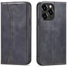 Hurtel Magnet Fancy dėklas telefonui Apple iPhone 14 Plus atverčiamas su stoveliu juodos spalvos