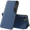 Hurtel Eco Leather View dėklas elegant dėklas su flap and stand skirtas Apple iPhone 16e – mėlynos spalvos