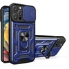 Hurtel Hybrid Armor Camshield Apple iPhone 16 Pro Max Armored Camera Cover and Stand – dėklas teleofnui mėlynos spalvos