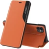 Hurtel Eco Leather View Case dėklas iPhone 13 Pro Max – oranžinis