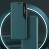 Hurtel Eco Leather View Case dėklas iPhone 13 mini – oranžinis