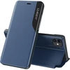 Hurtel Eco Leather View dėklas iPhone 13 Pro Max – mėlynas