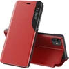 Hurtel Eco Leather View dėklas iPhone 13 mini – raudonas