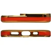 Hurtel Fashion dėklas iPhone 13 Pro – raudonas, auksinis rėmelis