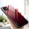 Hurtel Gradient Glass 9H grūdinto stiklo dėklas iPhone 12 mini – juoda/raudona