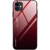 Hurtel Gradient Glass 9H grūdinto stiklo dėklas iPhone 12 mini – juoda/raudona