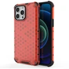 Hurtel Honeycomb dėklas su TPU rėmeliu iPhone 13 Pro Max – raudonas