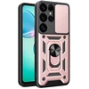 Hurtel pancerne Hybrid Armor Camshield Samsung Galaxy S25 Ultra – dėklas telefonui rožinės spalvos