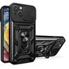 Hurtel Hybrid Armor CamShield dėklas iPhone 15 Plus – juodas