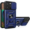 Hurtel Hybrid Armor Camshield dėklas iPhone 14 Pro – mėlynas