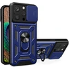 Hurtel Hybrid Armor Camshield dėklas iPhone 15 Pro Max – mėlynas