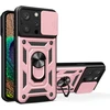 Hurtel Hybrid Armor Camshield dėklas iPhone 15 Pro – rožinis