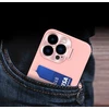 Hurtel iPhone 14 Plus odinis dėklas su stovele – rožinis