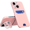 Hurtel iPhone 14 Plus odinis dėklas su stovele – rožinis