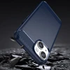 Hurtel Carbon Apple iPhone 14 Plus flexible gel back dėklas telefonui mėlynos spalvos