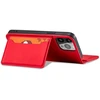 Hurtel Magnet Card Case dėklas iPhone 14 Pro – raudonas
