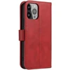 Hurtel Magnet Case dėklas-piniginė iPhone 15 Pro Max – raudonas