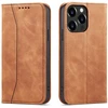 Hurtel Magnet Fancy Case dėklas iPhone 13 Pro Max – rudas
