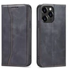 Hurtel Magnet Fancy dėklas iPhone 13 Pro Max – juodas, piniginė