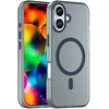 Hurtel Dėklas Magnetic Abrasive skirtas Apple iPhone 17 suderinamas su MagSafe – mėlynos spalvos