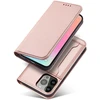 Hurtel Magnetinis dėklas su pinigine iPhone 14 Pro – rožinis