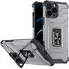 Dėklas Hurtel Crystal Ring Kickstand Tough Rugged Apple iPhone 13 Pro juodos spalvos
