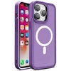 Hurtel Magnetic Color Matte Apple iPhone 15 Plus - dėklas telefonui violetinės spalvos