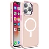 Hurtel MagSafe magnetinis matinis dėklas iPhone 15 Pro Max – rožinis