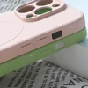Hurtel MagSafe silikoninis dėklas iPhone 15 Pro Max – kreminis