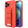 Hurtel Silikoninis dėklas su virvele Galaxy S21+ 5G – raudonas