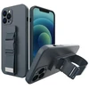 Hurtel Silikoninis dėklas su virvele iPhone 12 Pro – mėlynas