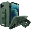 Hurtel Silikoninis dėklas su virvele iPhone 12 mini – žalias
