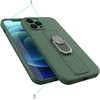 Hurtel Silikoninis dėklas su žiedu iPhone 12 Pro Max – rudas