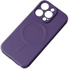Hurtel iPhone 16e Silikoninis dėklas su MagSafe – violetinės spalvos