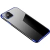 Hurtel Skaidrus 0,3 mm TPU dėklas iPhone 13 Pro – mėlynas rėmelis