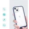 Hurtel Skaidrus 3in1 dėklas iPhone 13 mini – mėlynas rėmelis