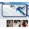 Hurtel Skaidrus 3in1 dėklas iPhone 13 mini – mėlynas rėmelis