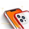 Hurtel Skaidrus 3in1 dėklas iPhone 13 Pro Max – raudonas