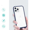 Hurtel Skaidrus 3in1 dėklas iPhone 13 Pro Max – mėlynas