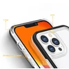 Hurtel Skaidrus 3in1 dėklas iPhone 13 Pro – juodas rėmelis