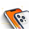 Hurtel Skaidrus dėklas iPhone 13 Pro – mėlynas rėmelis