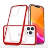 Hurtel Skaidrus dėklas iPhone 13 Pro – raudonas rėmelis