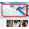 Hurtel Skaidrus dėklas iPhone 13 Pro – raudonas rėmelis