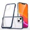 Hurtel Skaidrus dėklas iPhone 14 Plus su mėlynu rėmeliu