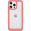 Hurtel Skaidrus hibridinis dėklas iPhone 15 Pro – raudonas