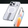 Dėklas Hurtel Hybrid Armor X Case skirtas Samsung Galaxy S26 with Stand, Compatible with MagSafe – skaidrus