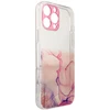 Hurtel Marble dėklas skirtas iPhone 12 Pro Max, rožinis