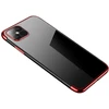 Hurtel Skaidrus plonas TPU dėklas Galaxy S21+ 5G – raudonas